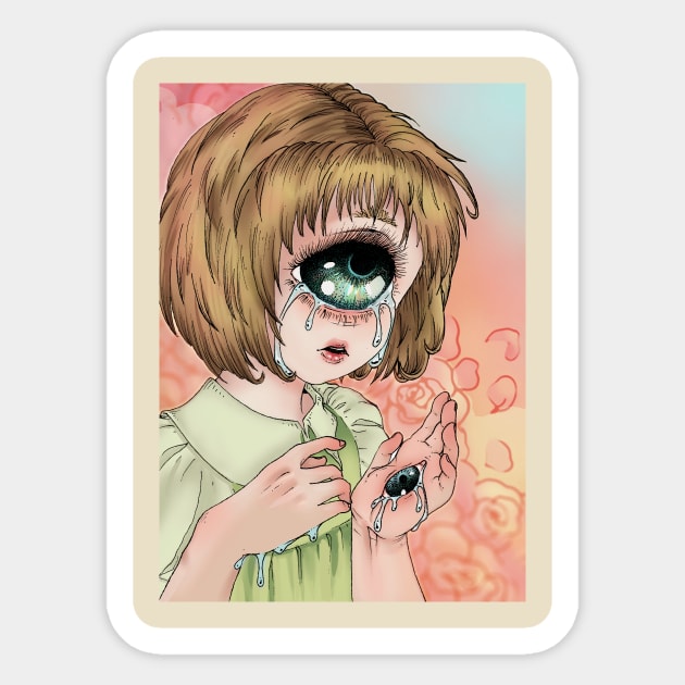 Crying cyclops Sticker by Louielei